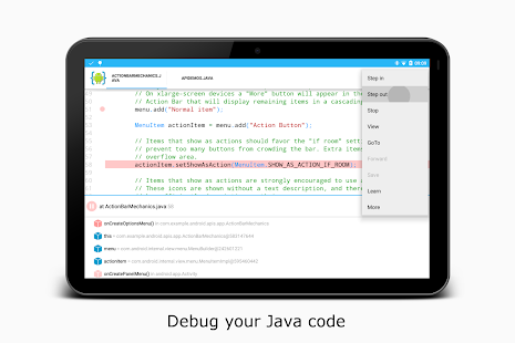 AIDE- IDE for Android Java C++ Screenshot