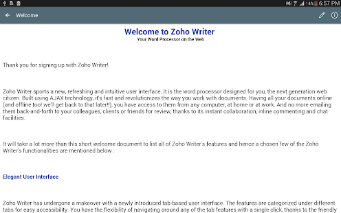 Document Management -Zoho Docs Screenshot