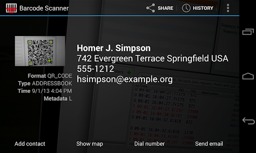 Barcode Scanner Screenshot