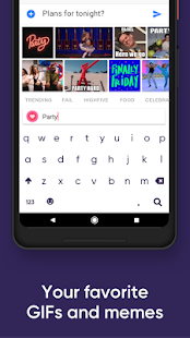 Fleksy- Emoji & gif keyboard app Screenshot