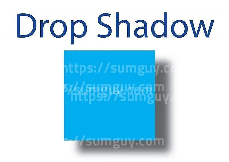 drop shadow