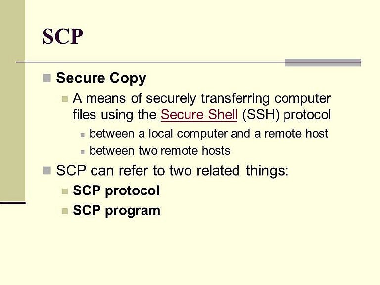 secure copy ( SCP ) howto 102