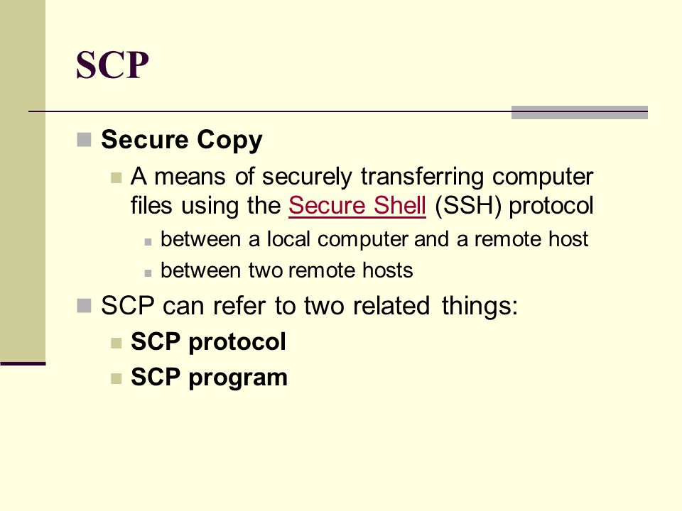 secure copy