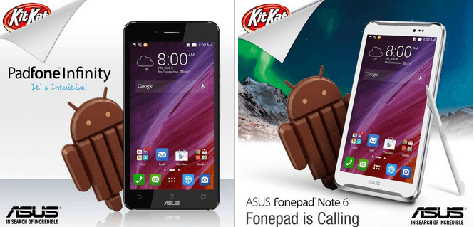 ASUS releases firmware for KitKat updates directed at Padfone Infinity and Fonepad Note 6