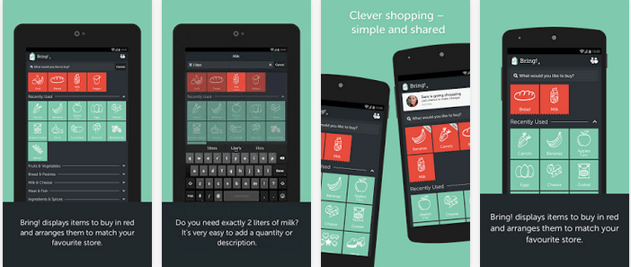 Bring! Shopping list available on Google Play Store – bring your shopping list on your phone!