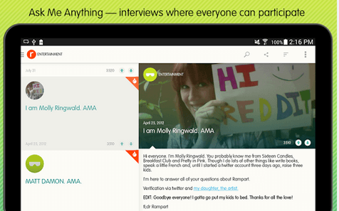 Ask Me Anything – Reddit’s app reaches the Google Play Store