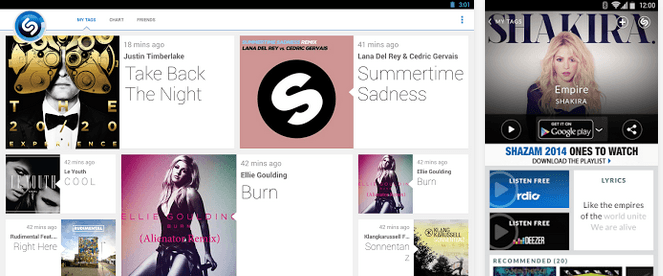 Shazam offers Google Play Music streaming and song purchase integration