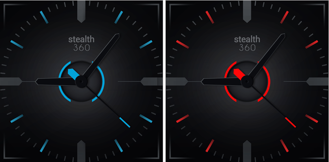 Stealth 360 Android Wear Watch Face – make your Moto 360 shine elegantly in the dark