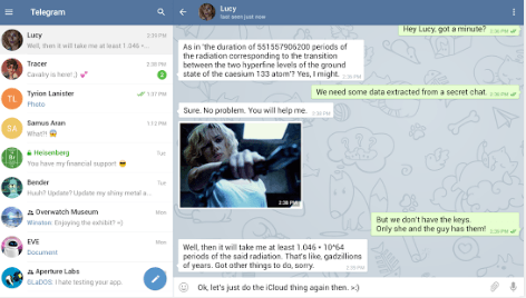 Telegram encrypted messaging app updated with material design and security features