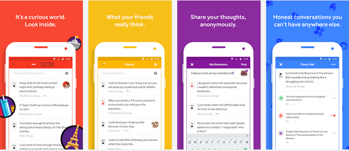 Secret – be curious and share your thoughts anonimously on the Internet