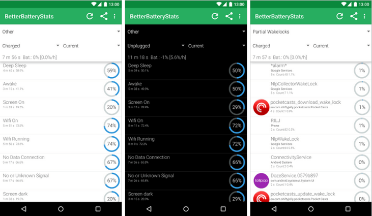 BetterBatteryStats – the app that tests and analyzes your battery function with Lollipop support