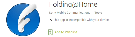 Sony Folding@Home beta release – the app available to special Xperia devices