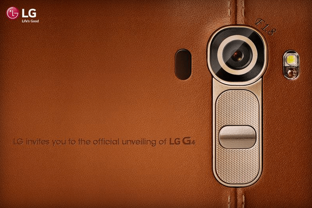 LG G4 confirmed for the LG event held on April 28th