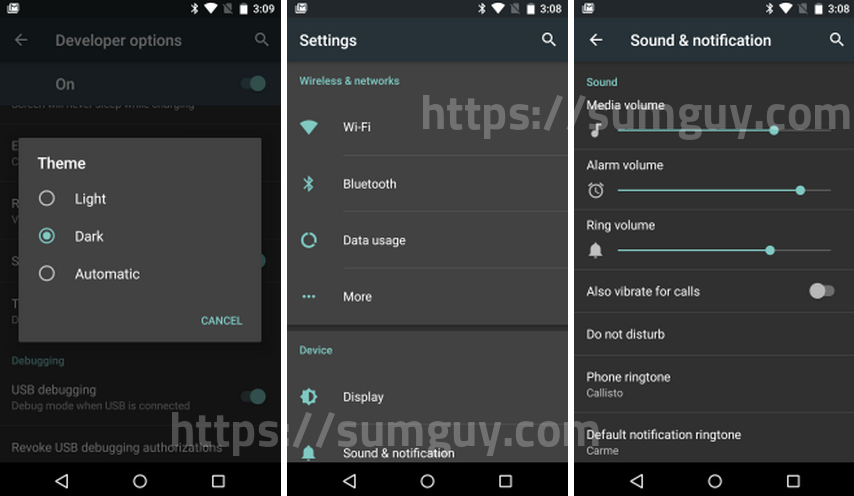 download mode one ui dark theme mode Dark  Ramblings to [I/O]  M change preview SumGuy's UI allow Android developer