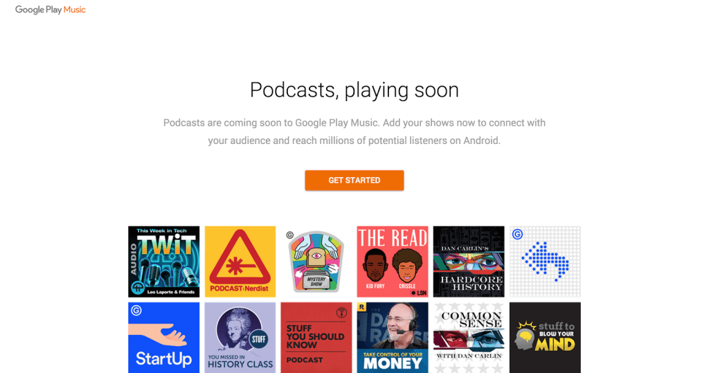 Google Play Music podcast
