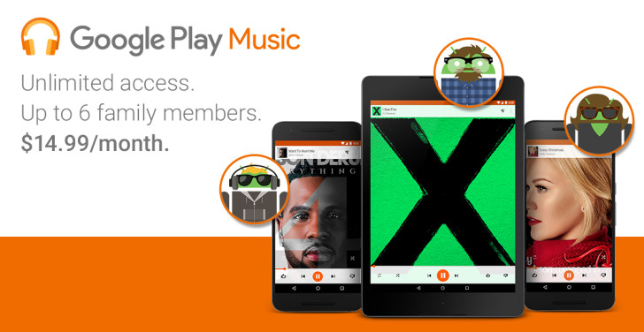 Google Play Music Family