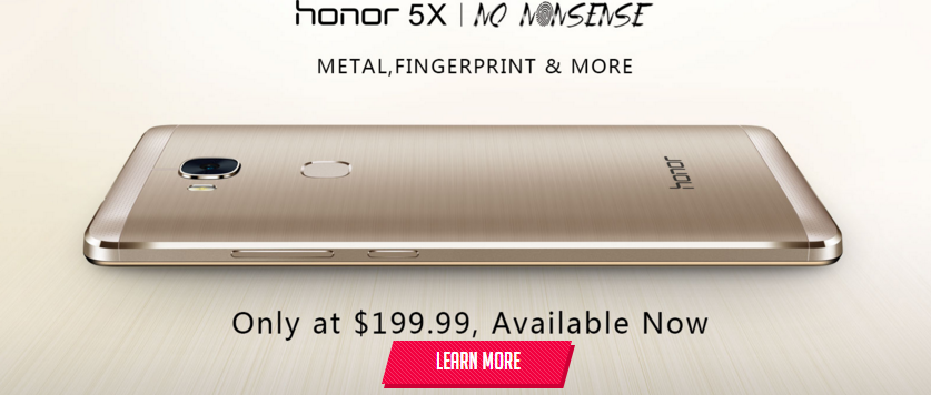 Huawei Honor 5X available in the US via Amazon and Newegg