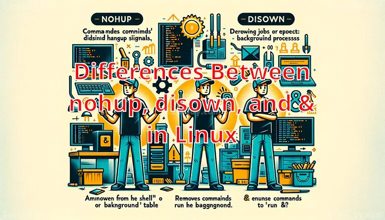 Differences Between nohup, disown, and & in Linux